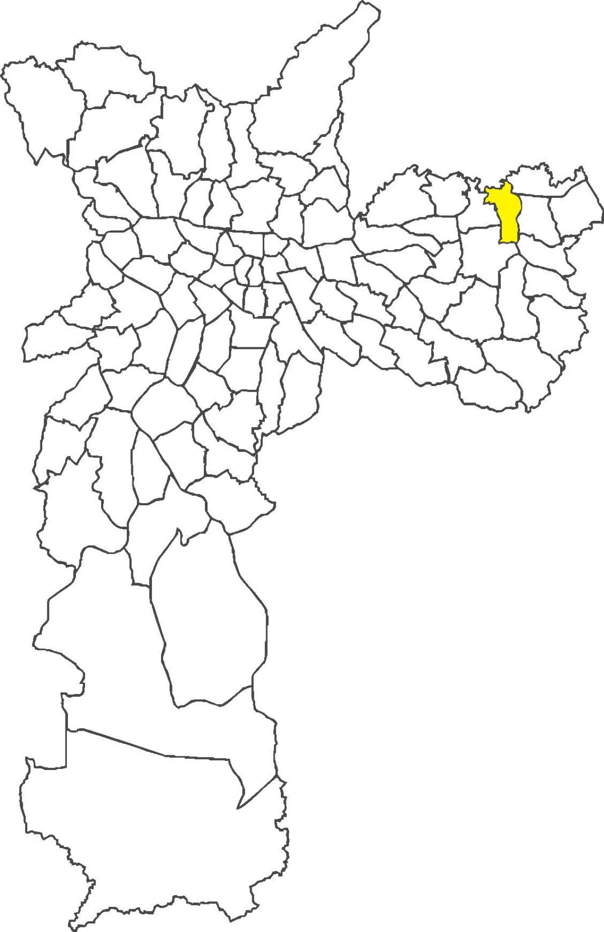 Žemėlapis San Miguel Paulista rajone
