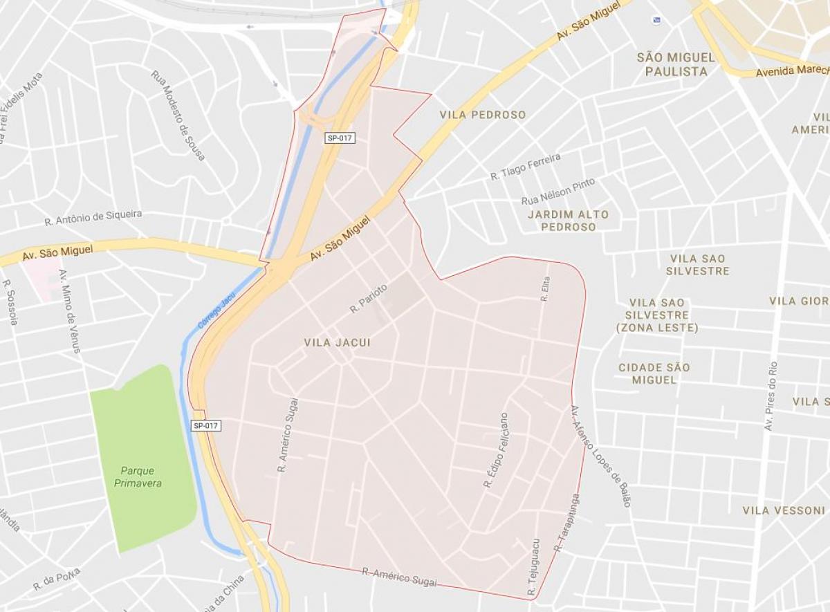 Žemėlapis Vila Jacuí São Paulo