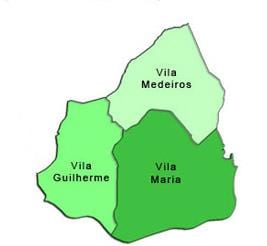 Žemėlapis Vila Maria sub-prefektūros