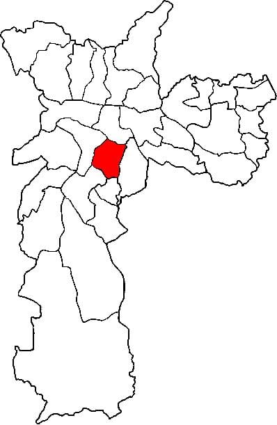 Žemėlapis Vila Mariana sub-prefektūra São Paulo