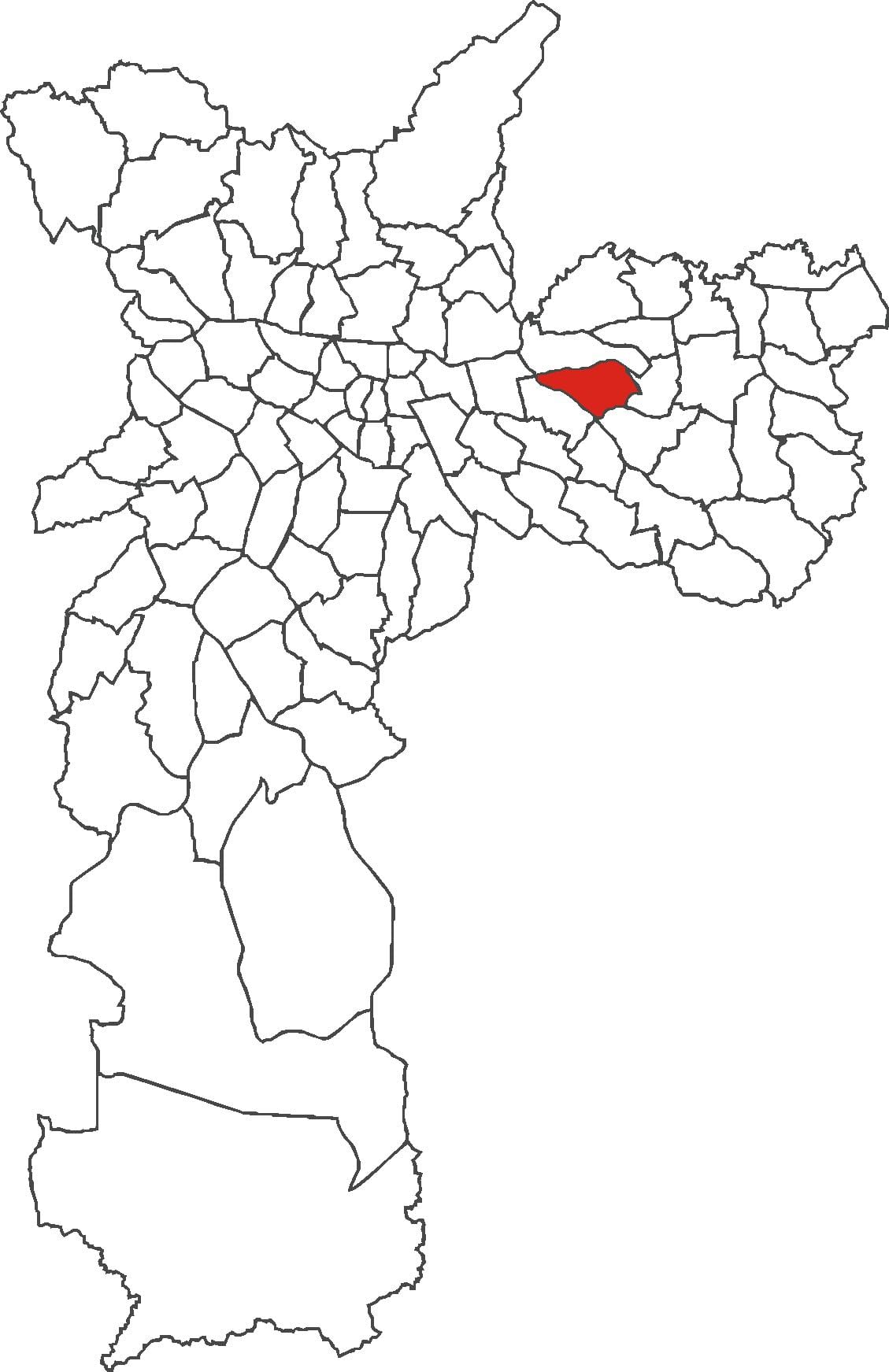 Žemėlapis Vila Matilde rajonas