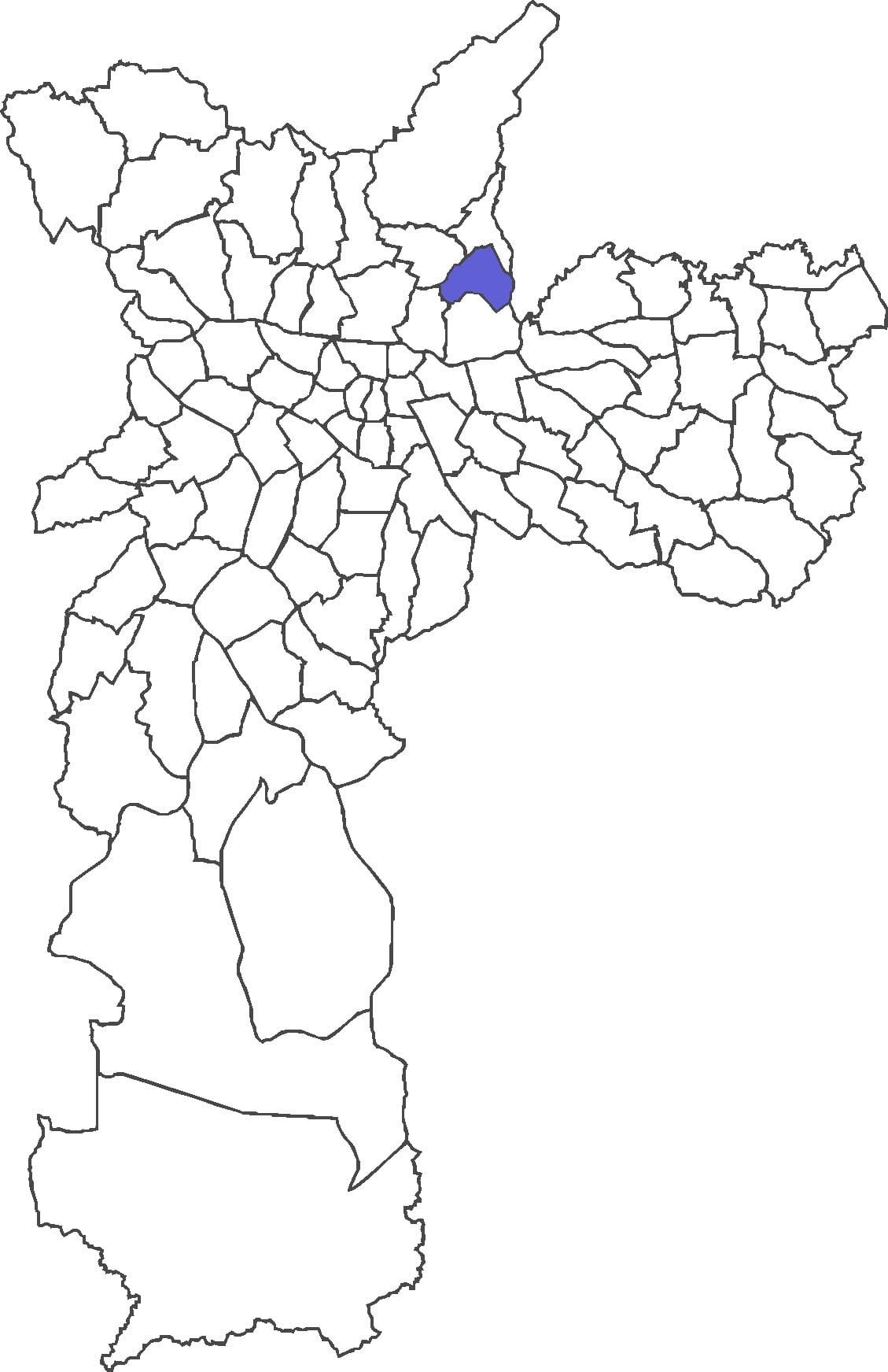 Žemėlapis Vila Medeiros rajonas