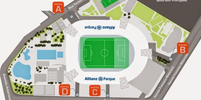 Žemėlapis Allianz Parque San Paulas