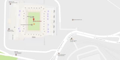 Žemėlapis Arena Korintiečiams - Prieigos