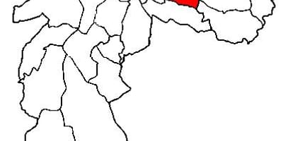 Žemėlapis Aricanduva-Vila Formosa sub-prefektūra São Paulo