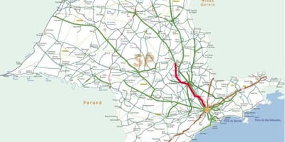 Žemėlapis Bandeirantes užmiestyje - SP 348