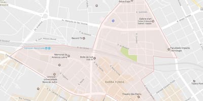 Žemėlapis Barra Funda São Paulo