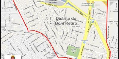 Žemėlapis Bom Retiro São Paulo
