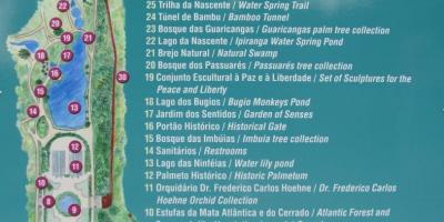 Žemėlapis botanikos sodas, San Paulas