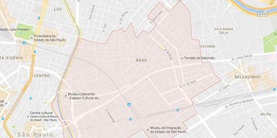 Žemėlapis Brás São Paulo