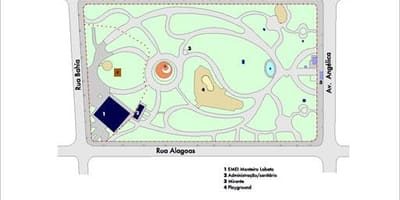 Žemėlapis Buenos Airės San Paulo parkas