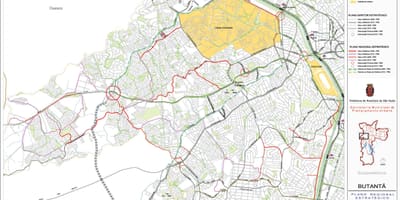 Žemėlapis Butantã San Paulas - Keliai