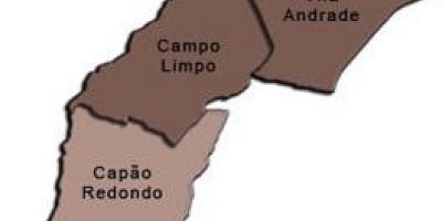 Žemėlapis Campo Limpo sub-prefektūros