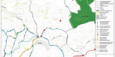 Žemėlapis Casa Verde San Paulas - Viešasis transportas