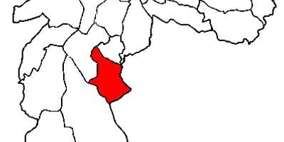 Žemėlapis Cidade Ademar sub-prefektūra São Paulo
