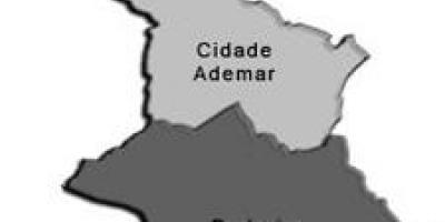 Žemėlapis Cidade Ademar sub-prefektūros