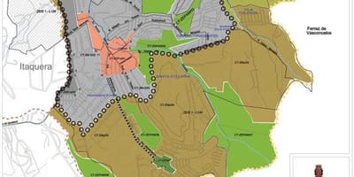 Žemėlapis Cidade Tiradentes San Paulas - Okupacijos dirvožemio