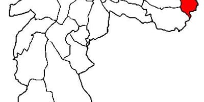 Žemėlapis Cidade Tiradentes sub-prefektūra São Paulo
