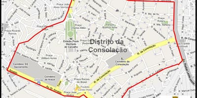Žemėlapis Consolação São Paulo