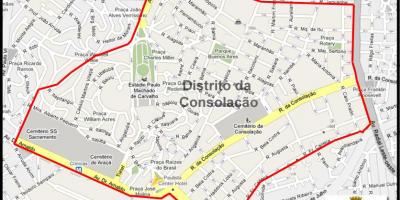 Žemėlapis Consolação São Paulo