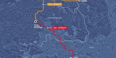 Žemėlapis corredor BRT metropolitano Alphaville-Cajamar