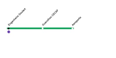Žemėlapis CPTM San Paulas - Line 13 - Jade