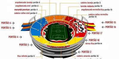 Žemėlapis Cícero-Pompeu-de-Toledo stadionas