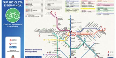Žemėlapis dviračių vadovas São Paulo