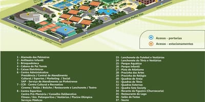 Žemėlapis Esporte Clube Pinheiros