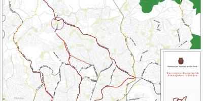 Žemėlapis Freguesia padaryti - San Paulas - Keliai