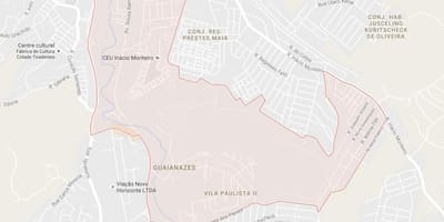 Žemėlapis Guaianases São Paulo