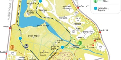 Žemėlapis Ibirapuera parkas