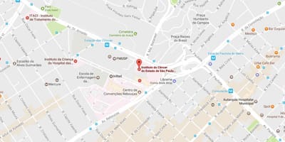 Žemėlapis Instituto Vėžio São Paulo