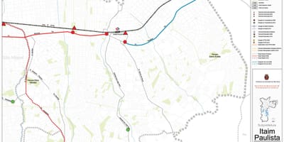 Žemėlapis Itaim Paulista - Vila Curuçá San Paulas - Viešasis transportas