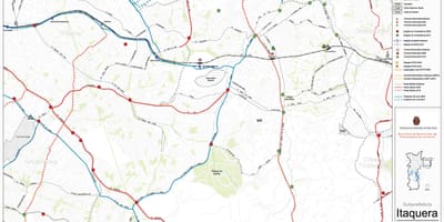 Žemėlapis Itaquera San Paulas - Viešasis transportas
