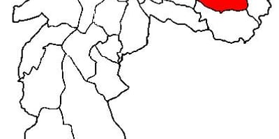 Žemėlapis Itaquera sub-prefektūra São Paulo
