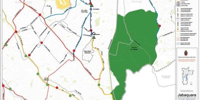Žemėlapis Jabaquara San Paulas - Viešasis transportas