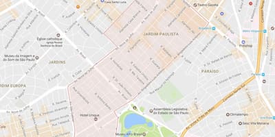 Žemėlapis Jardim Paulista São Paulo