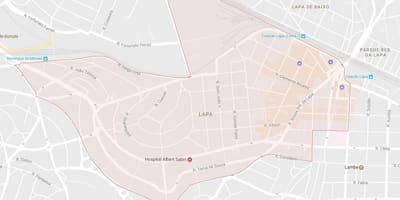Žemėlapis Lapa São Paulo