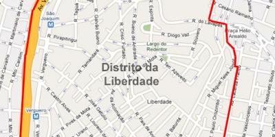 Žemėlapis Liberdade São Paulo