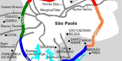 Žemėlapis Mário Covas užmiestyje - SP 21