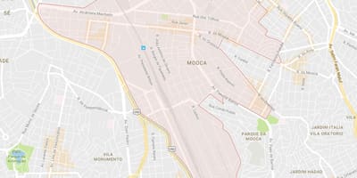 Žemėlapis Mooca São Paulo