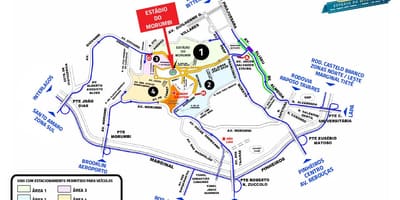 Žemėlapis Morumbi stadionas