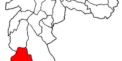 Žemėlapis Parelheiros sub-prefektūra São Paulo