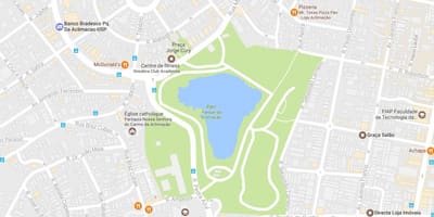 Žemėlapis parkas aklimatizacijai São Paulo
