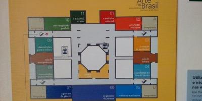 Žemėlapis pinacoteca Valstybės São Paulo
