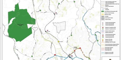 Žemėlapis Pirituba-Jaraguá San Paulas - Viešasis transportas