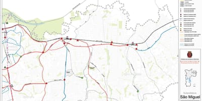 Žemėlapis San Miguel Paulista San Paulas - Viešasis transportas