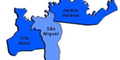 Žemėlapis San Miguel Paulista sub-prefektūros