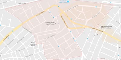Žemėlapis San Miguel São Paulo Paulista